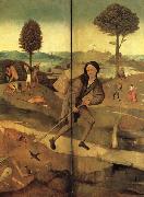BOSCH, Hieronymus The Hay Wain(exeterior wings,closed) Spain oil painting artist